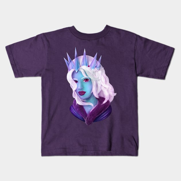 Ice Queen Kids T-Shirt by SamuelC23